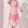 vestido off white estampado renda rosa 8