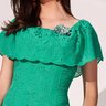 vestido verde lesie midi 9