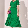 vestido verde com babadinhos 1