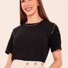 t shirt preta franjas nas mangas 6