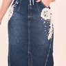 saia jeans com bordado 3