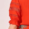 blusa laranja mangas bufantes 8