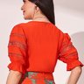blusa laranja mangas bufantes 1