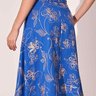 saia azul bordada midi 4