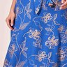 saia azul bordada midi 6