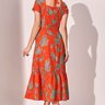 vestido laranja midi 5