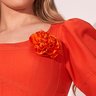 vestido laranja evase 8