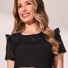 blusa preta detalhe manga curta 3