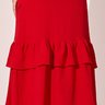 vestido vermelho midi com babados 2
