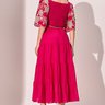 vestido pink bordado midi 5