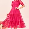 vestido magenta rose midi 3