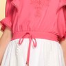 blusa rosa com babados 1