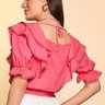 blusa rosa com babados 3