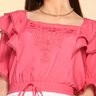 blusa rosa com babados 8