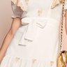 vestido off white detalhes bege 5