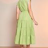 vestido verde claro gola padre midi 5