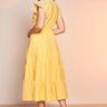 vestido amarelo gola padre midi 6