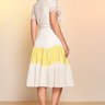 conjunto off white detalhe amarelo midi 5