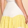 conjunto off white detalhe amarelo midi 8