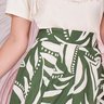 saia verde estampada midi 4
