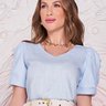 blusa azul claro mangas franzidas 2