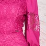 vestido magenta tubinho renda 4