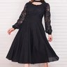 vestido preto mangas bufantes 8