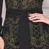 vestido preto com bordado verde 2