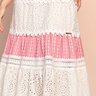 vestido lasie off white com detalhe rosa 1