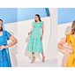 mulheres com vestidos das cores da moda