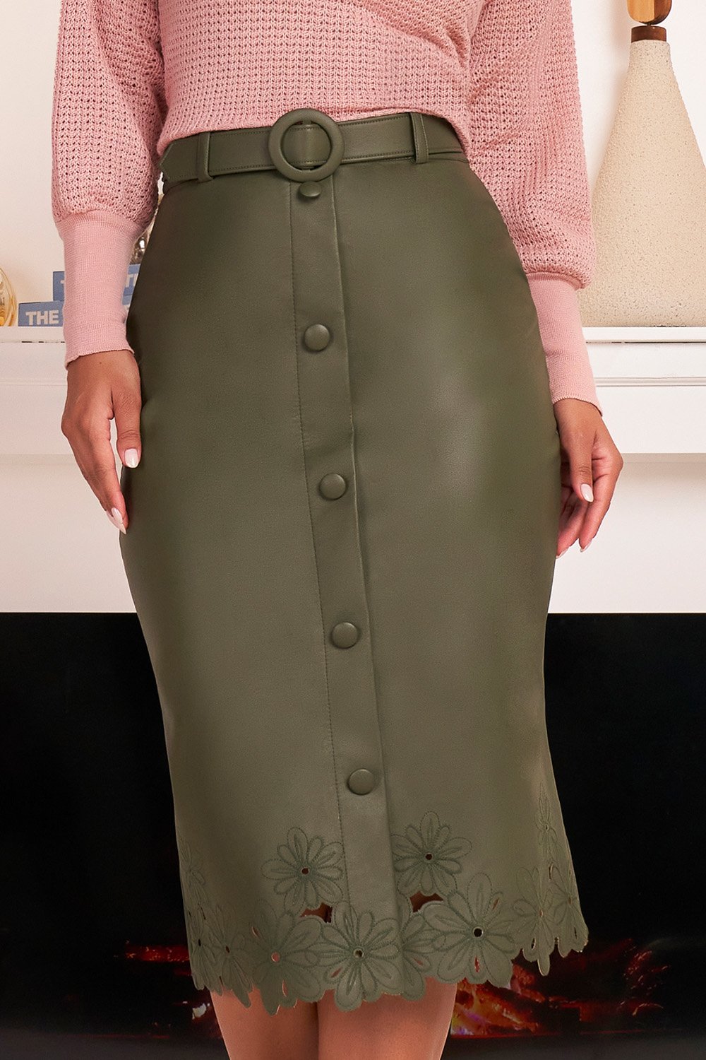 HOT Jeans Midi Saia Militar Jeans Saia Jeans Militar Mini Saia