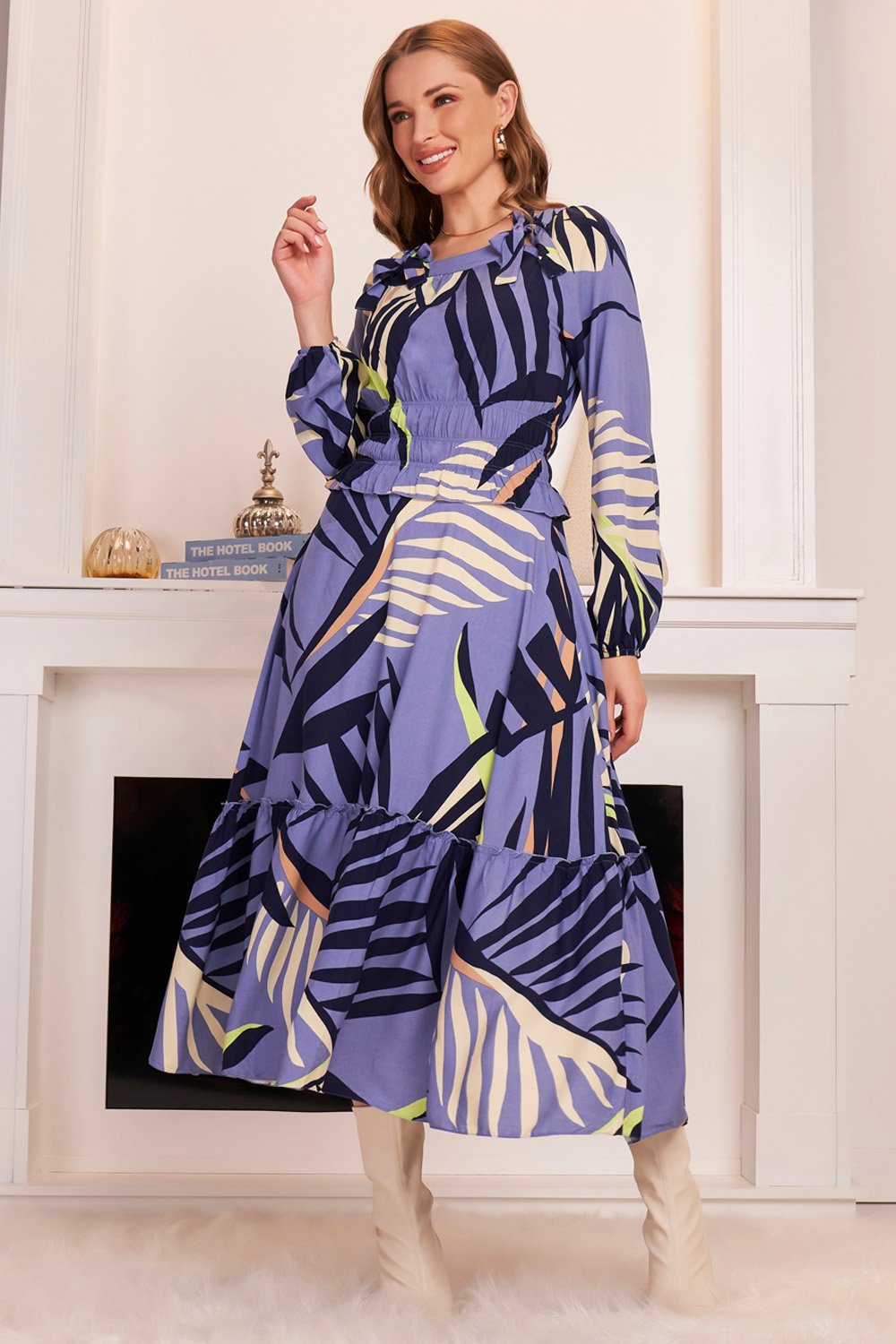 Viscose Vestidos Fascinius Plus Size Vestido Midi Plus Size