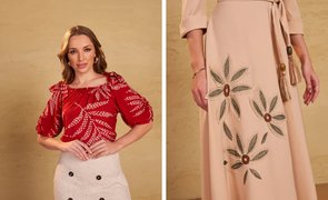 detalhes em estampas da roupa