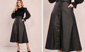 mulher usando sai midi