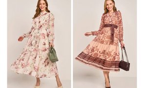mulheres usando vestidos da moda modesta