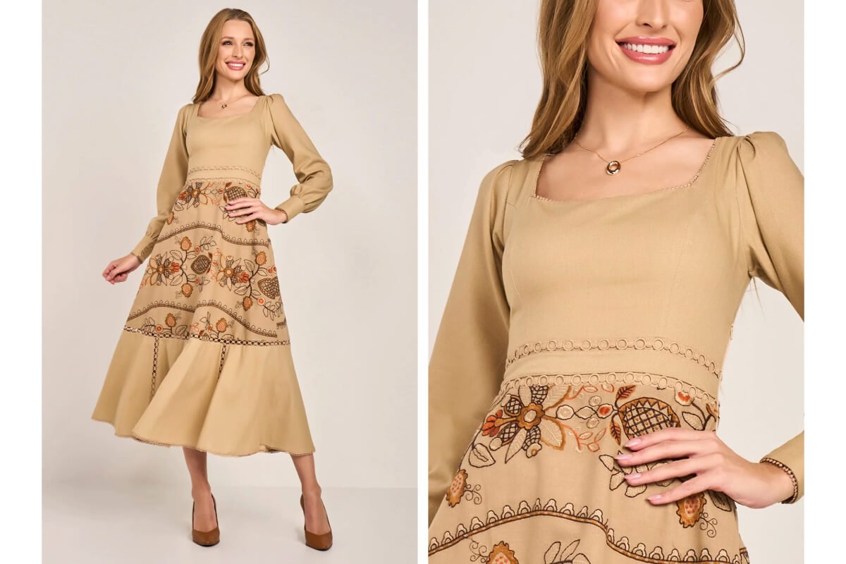 vestido midi