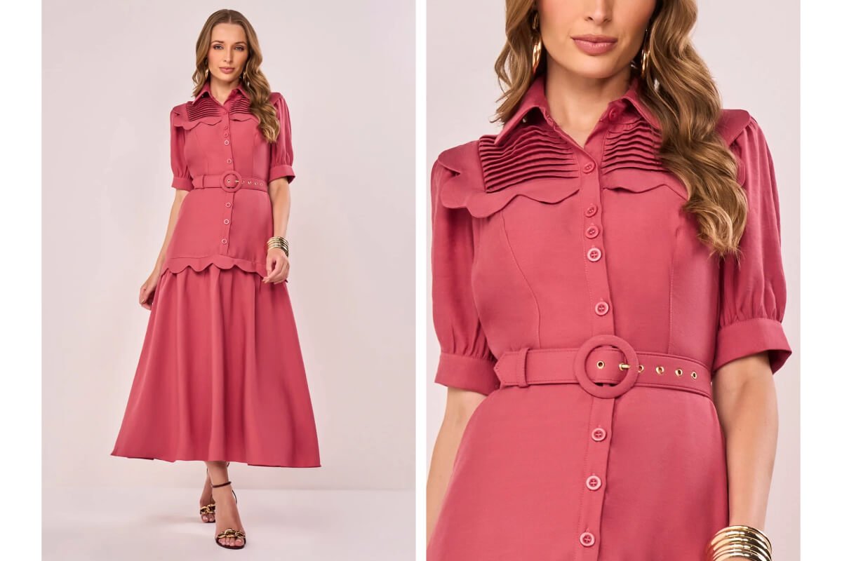 vestido peplum