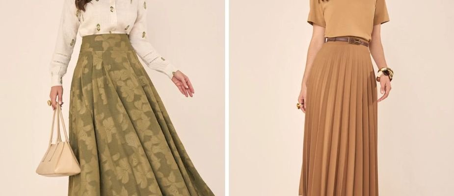 Saia godê ou saia plissada: qual escolher para cada ocasião e tipo de roupa Saia godê ou saia plissada: qual escolher para cada ocasião e tipo de roupa