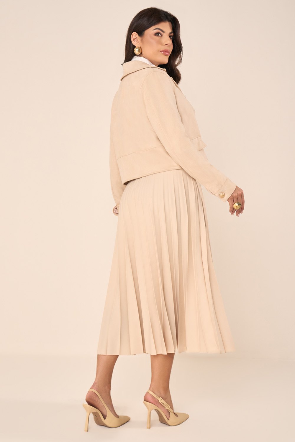 Jaqueta Cropped Off White - Fascinius