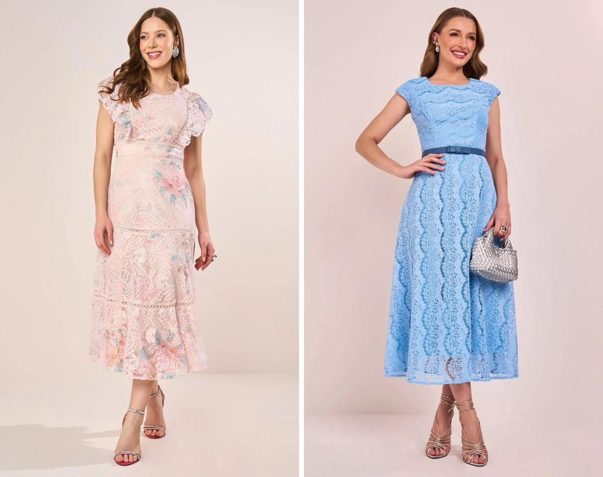 modelos com vestido de renda