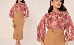 modelos usando camisa manga 3-4