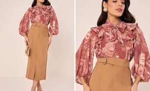 modelos usando camisa manga 3-4