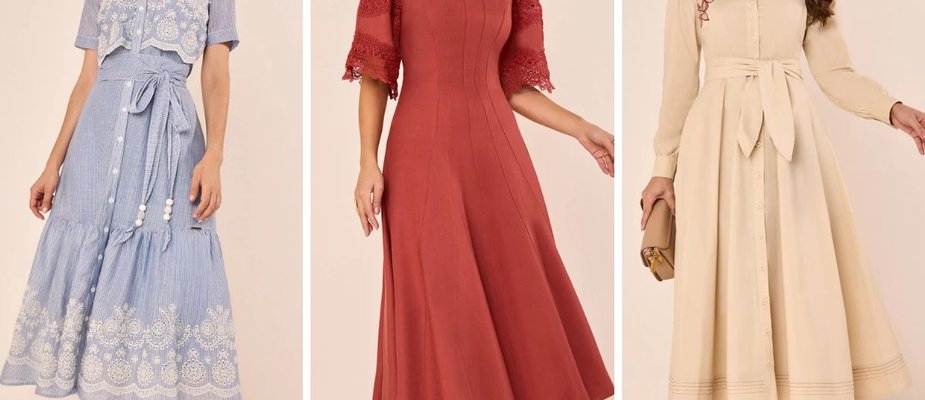 Vestido midi: guia de comprimento, cortes e como usar Vestido midi: guia de comprimento, cortes e como usar